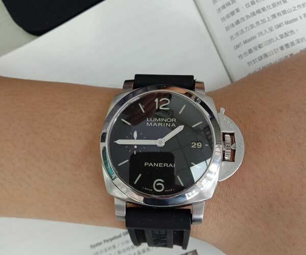 流當手錶拍賣 原裝 PANERAI 沛納海 PAM392 不鏽鋼 自動 盒單齊 喜歡價可議 9成5新